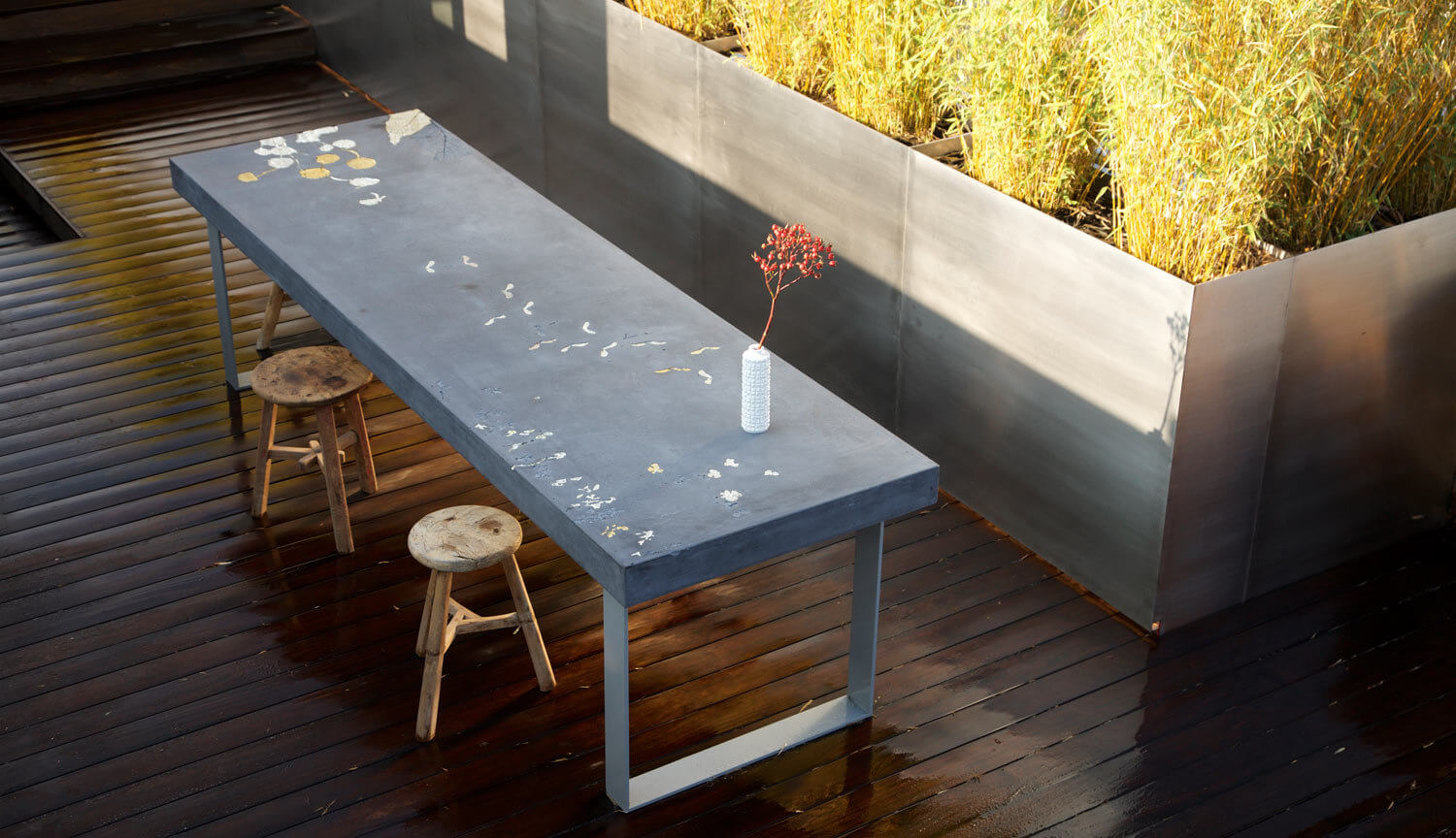 Betontisch Interieursalon Simone Weiss